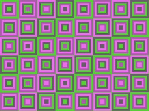 Granny stripe baby blanket: a drawn squares pattern